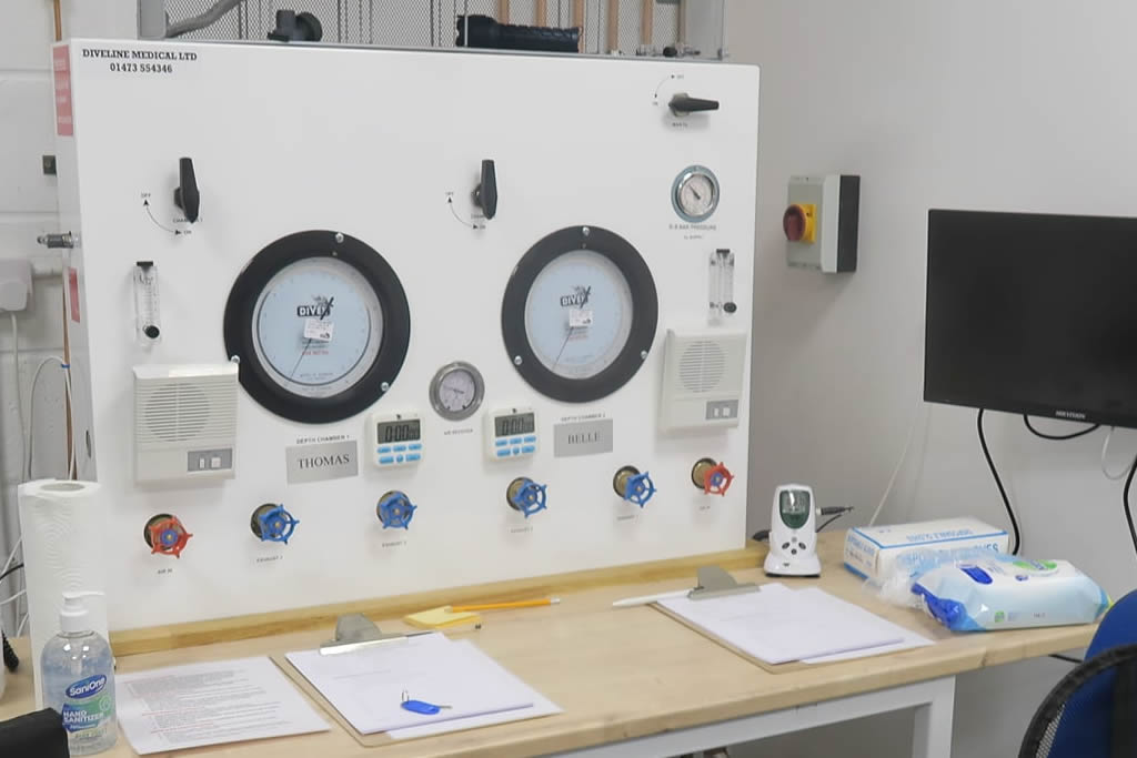 DiveLine Medical, Chamber Control panel