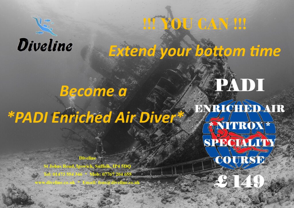 Become a PADI Enriched Air diver.