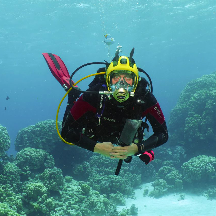 Photo of an underwater diver